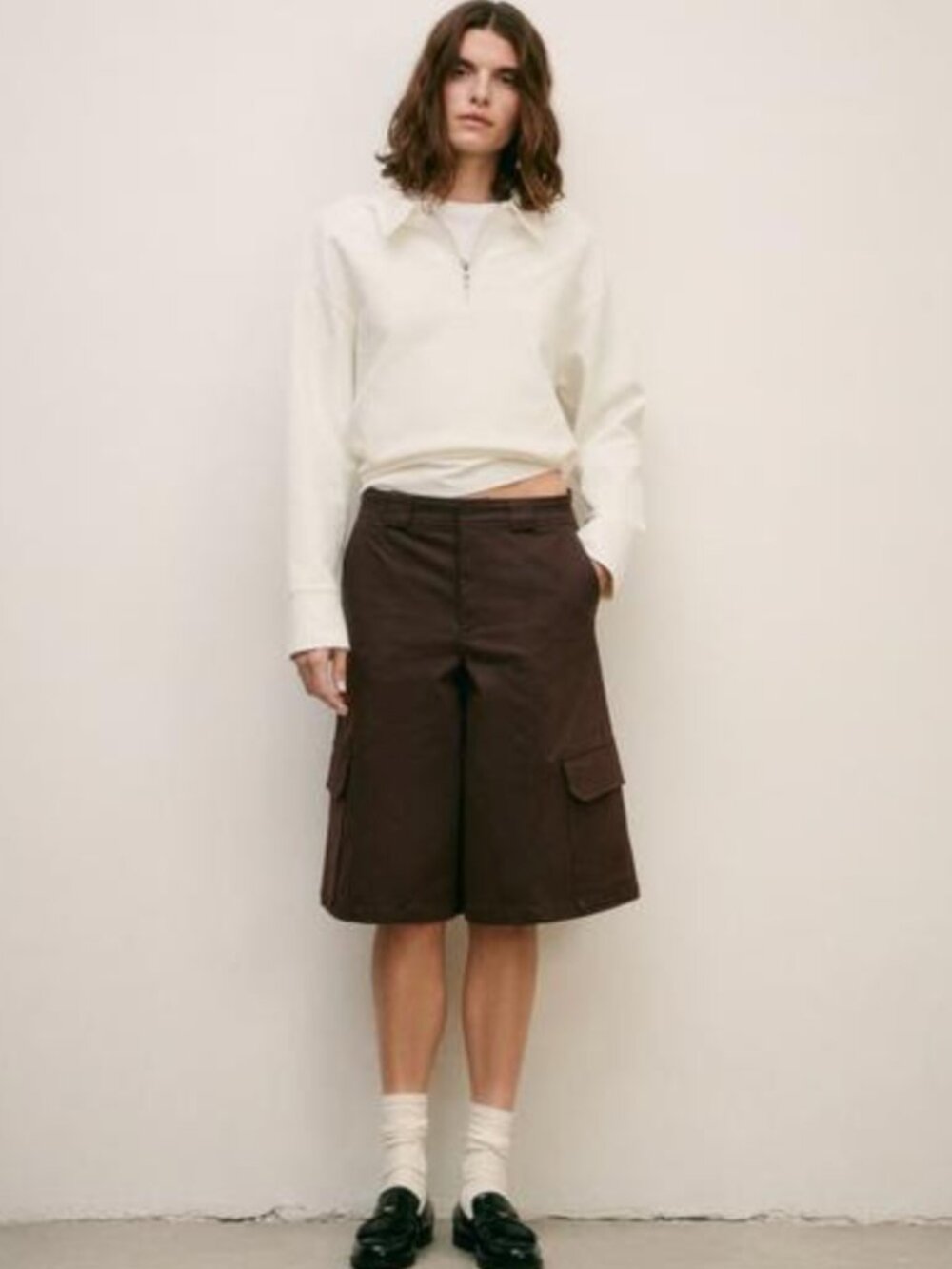 Cargo Shorts Dark Burgundy Brown